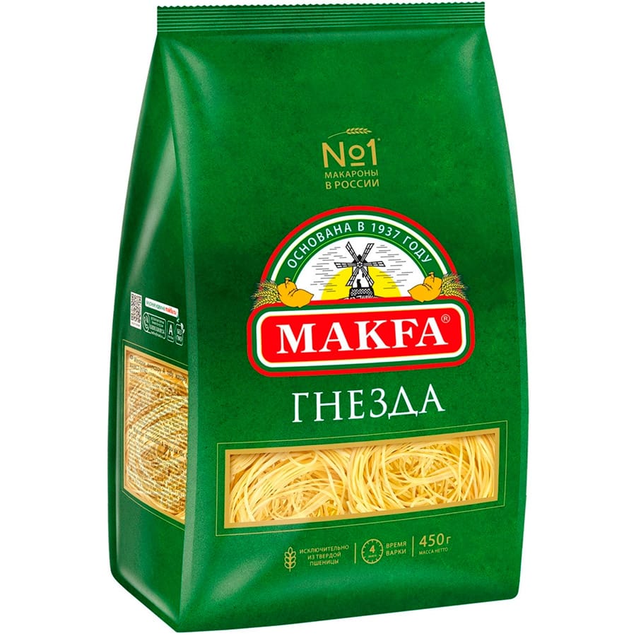 Макароны «Makfa» Гнезда Капеллини, 450 г.